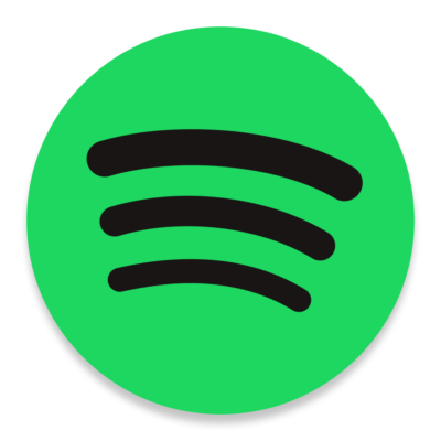 May contain the Spotify logo, a green circle with three black curved horizontal lines.